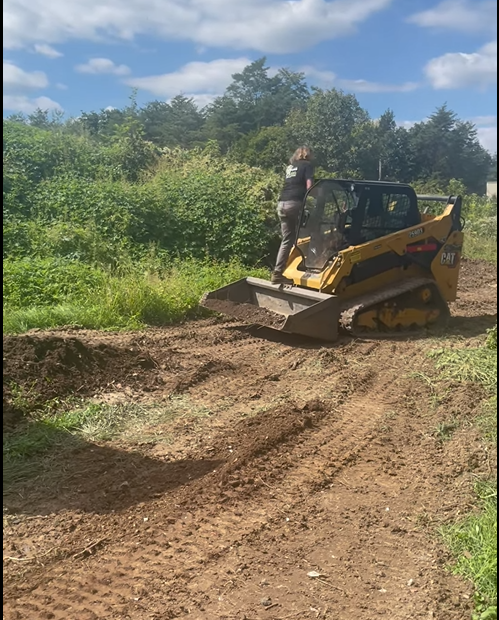 Property grading and landscape site work by Austin's Lawn Maintenance